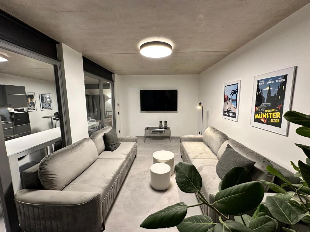 Luxurioeses Apartment Direkt Am Kanal 125 M² - Youpartments Munster  Zewnętrze zdjęcie